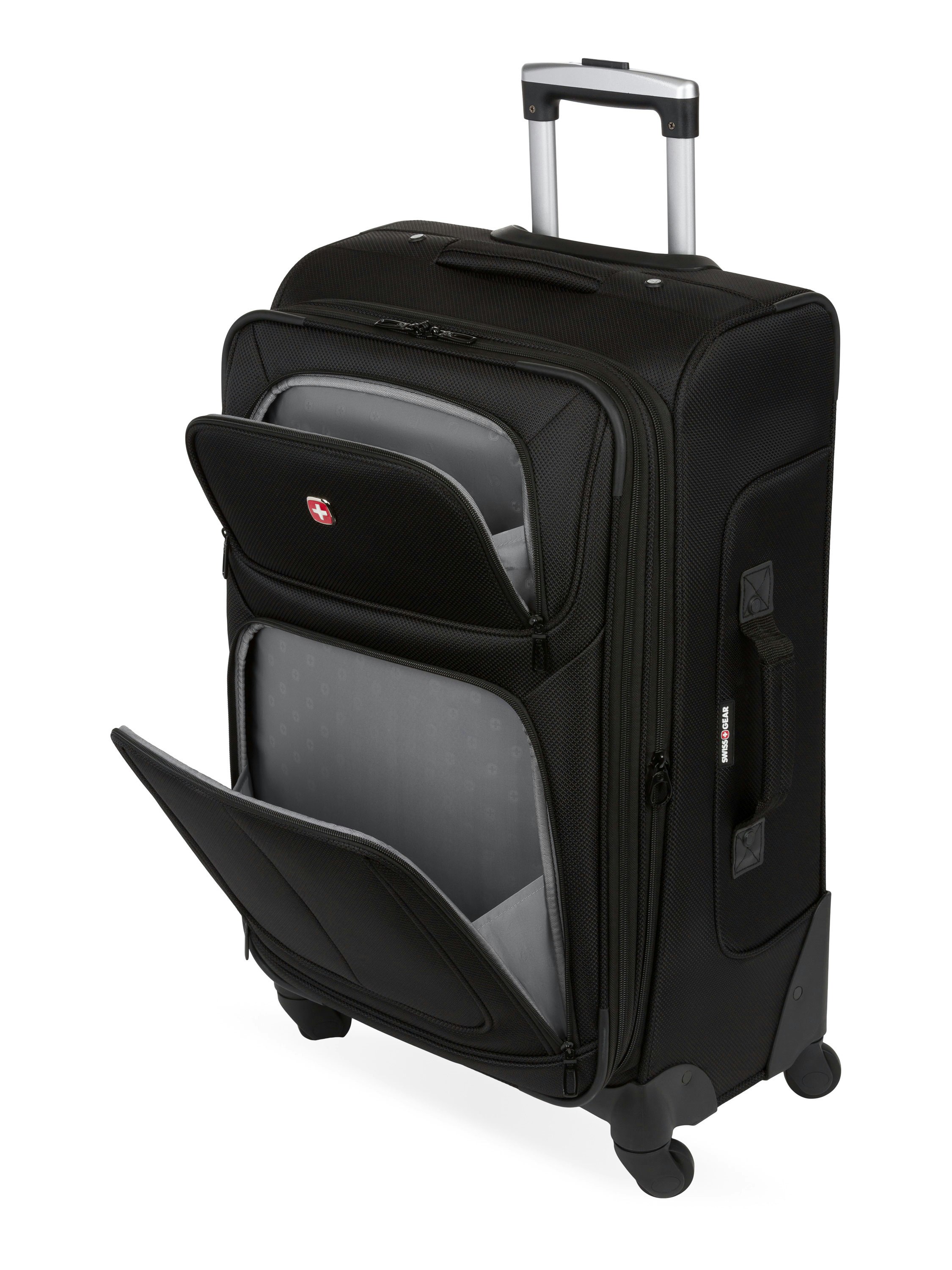 6283 Expandable Luggage with side carry handle